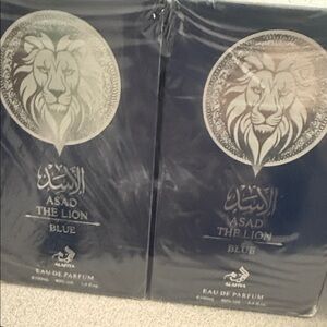 Asad The Lion Blue Eau de Parfum. Two (2) full wrapped beans new bottles